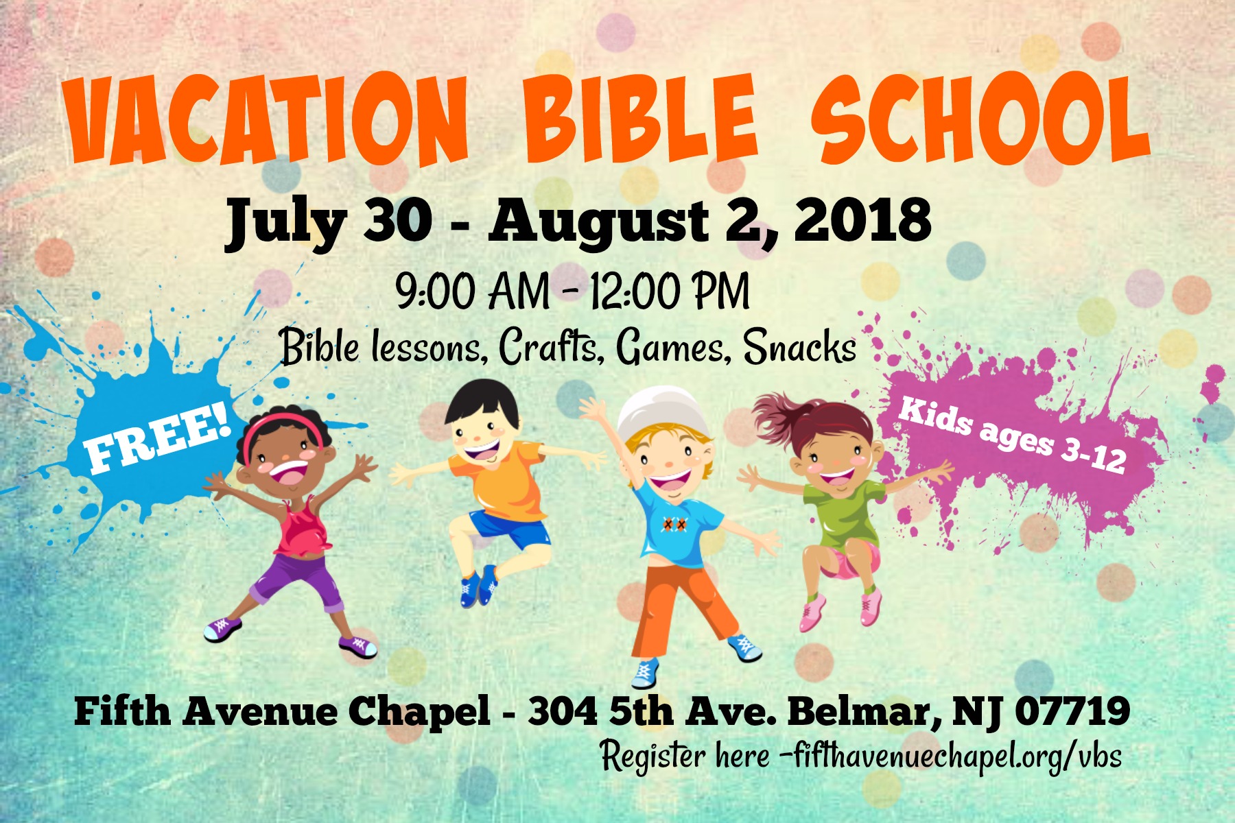 VBS Registration | Fifth Ave Chapel